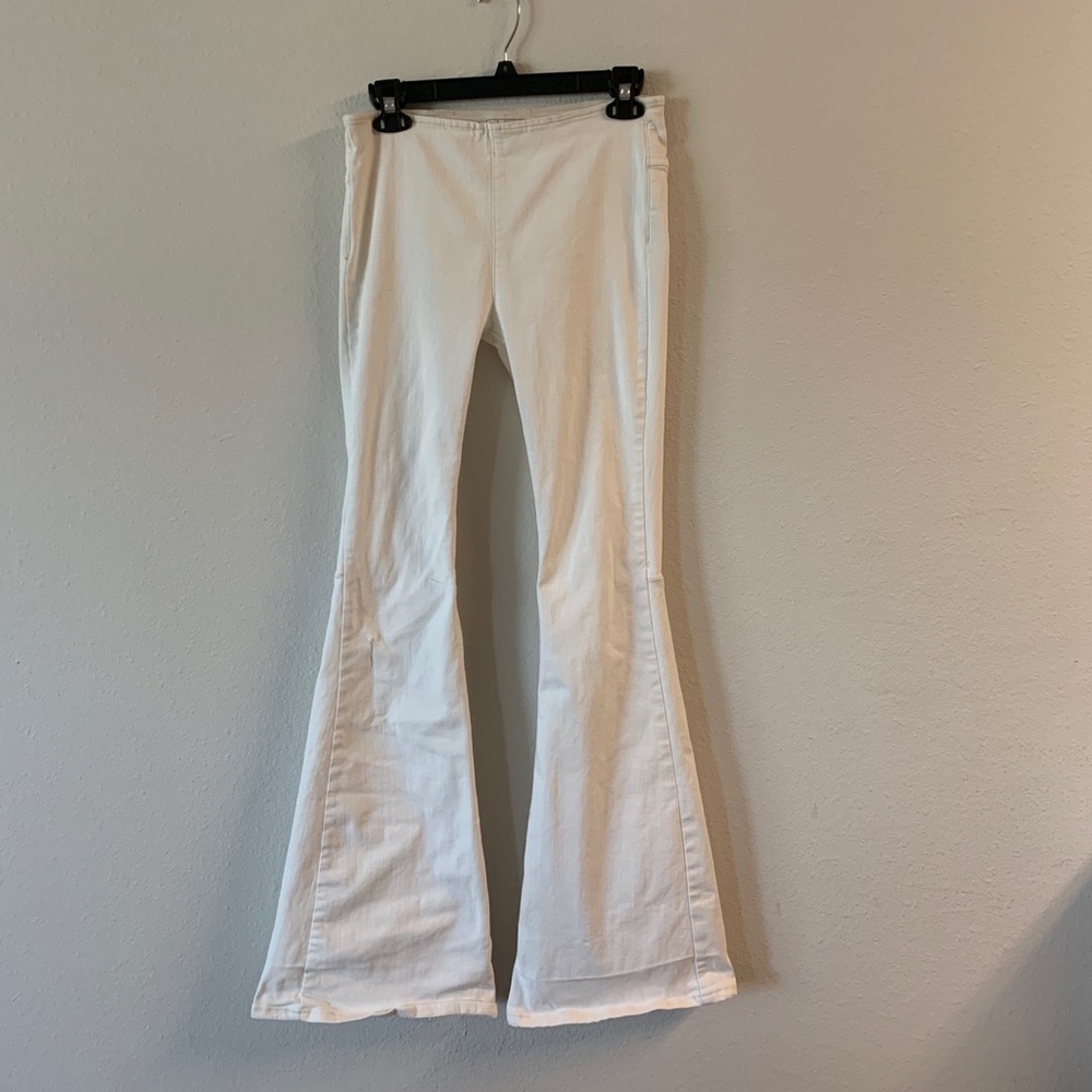 Free People Off-White Bell Bottoms